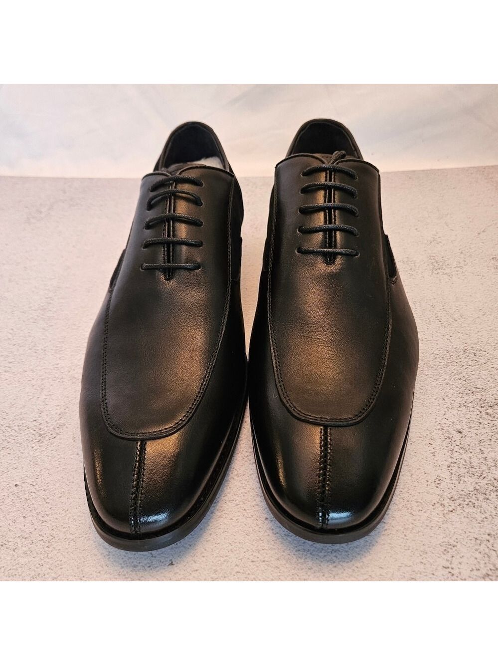 NIB Size 13 Premium Black Calf & Suede Leather Lace Up Formal Dress Shoe, Snover